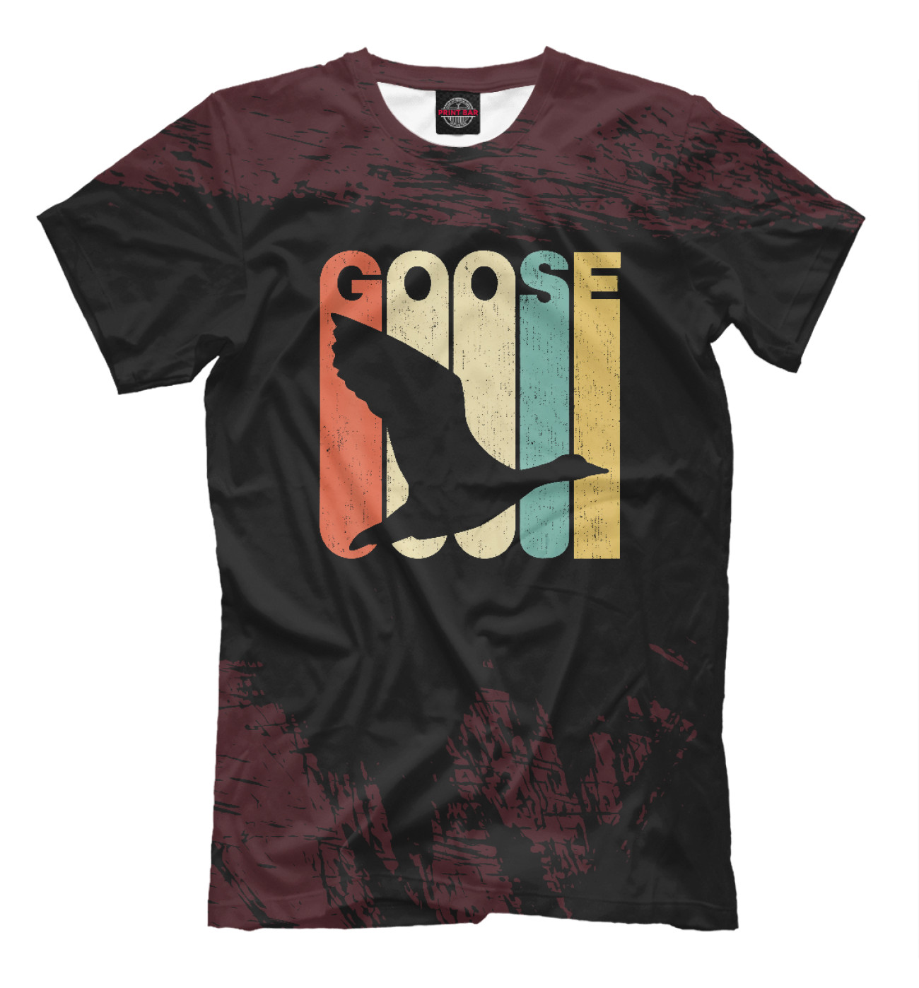 Мужская Футболка Vintage Retro Style Goose, артикул: GSI-497224-fut-2