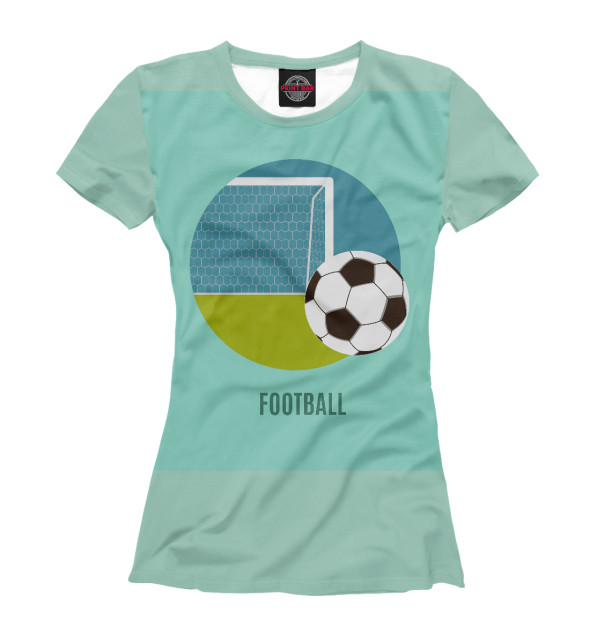 Женская Футболка Футбол, артикул: FTO-125618-fut-1