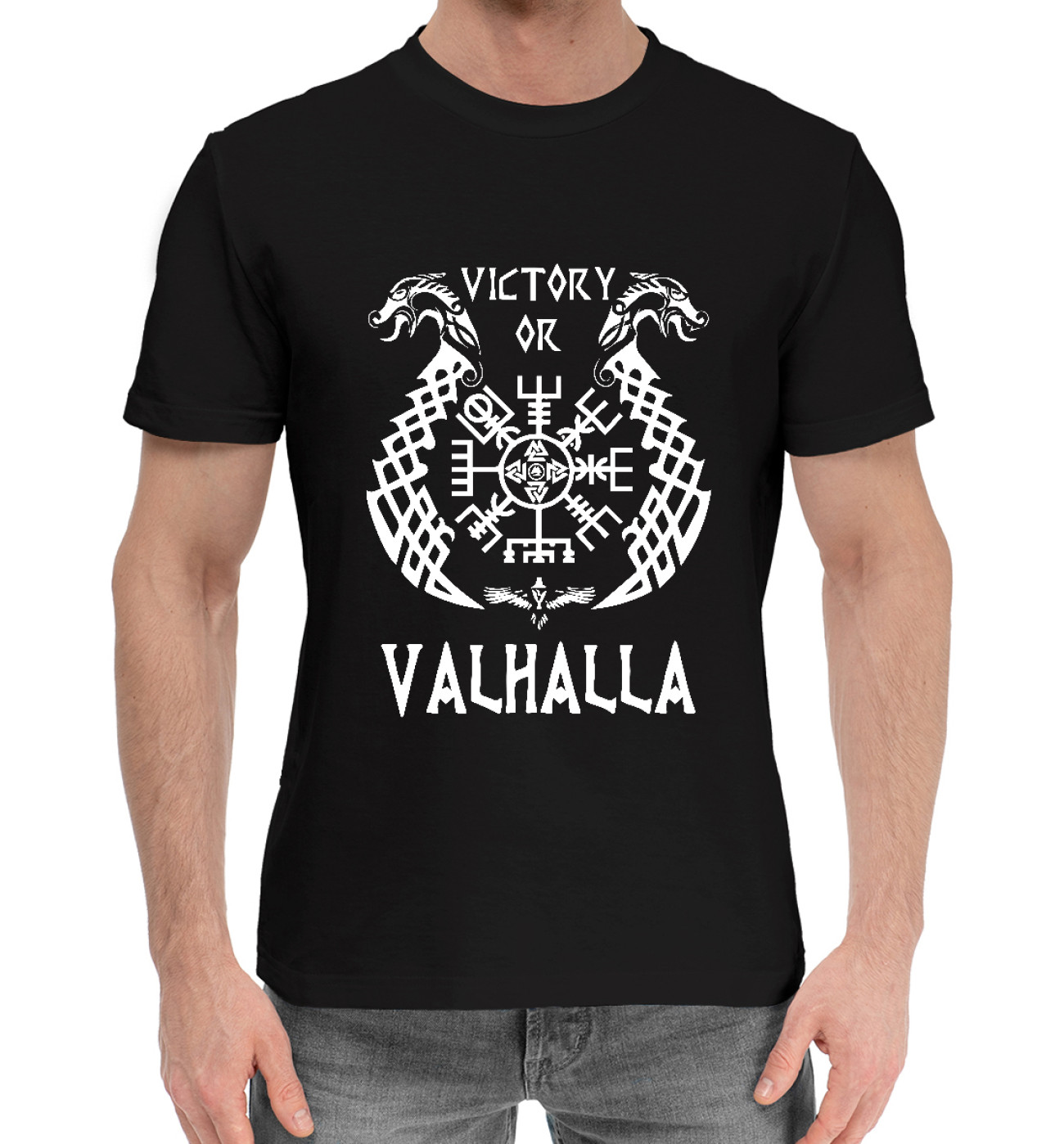 Мужская Хлопковая футболка Valhalla, артикул: SSM-289046-hfu-2