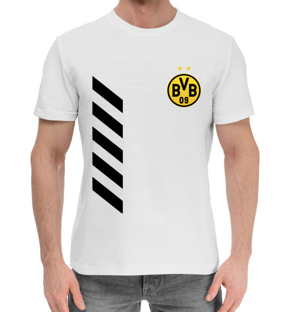 Мужская Хлопковая футболка Borussia, артикул: BRS-649222-hfu-2