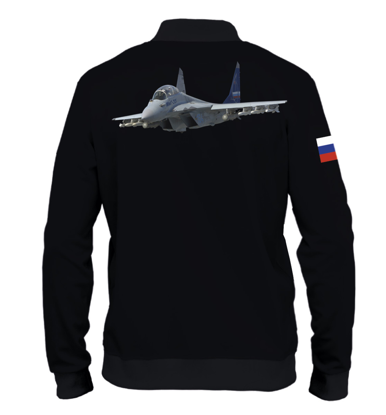 Мужской Бомбер МиГ-35 чёрный, артикул: APN-852825-bmb-2