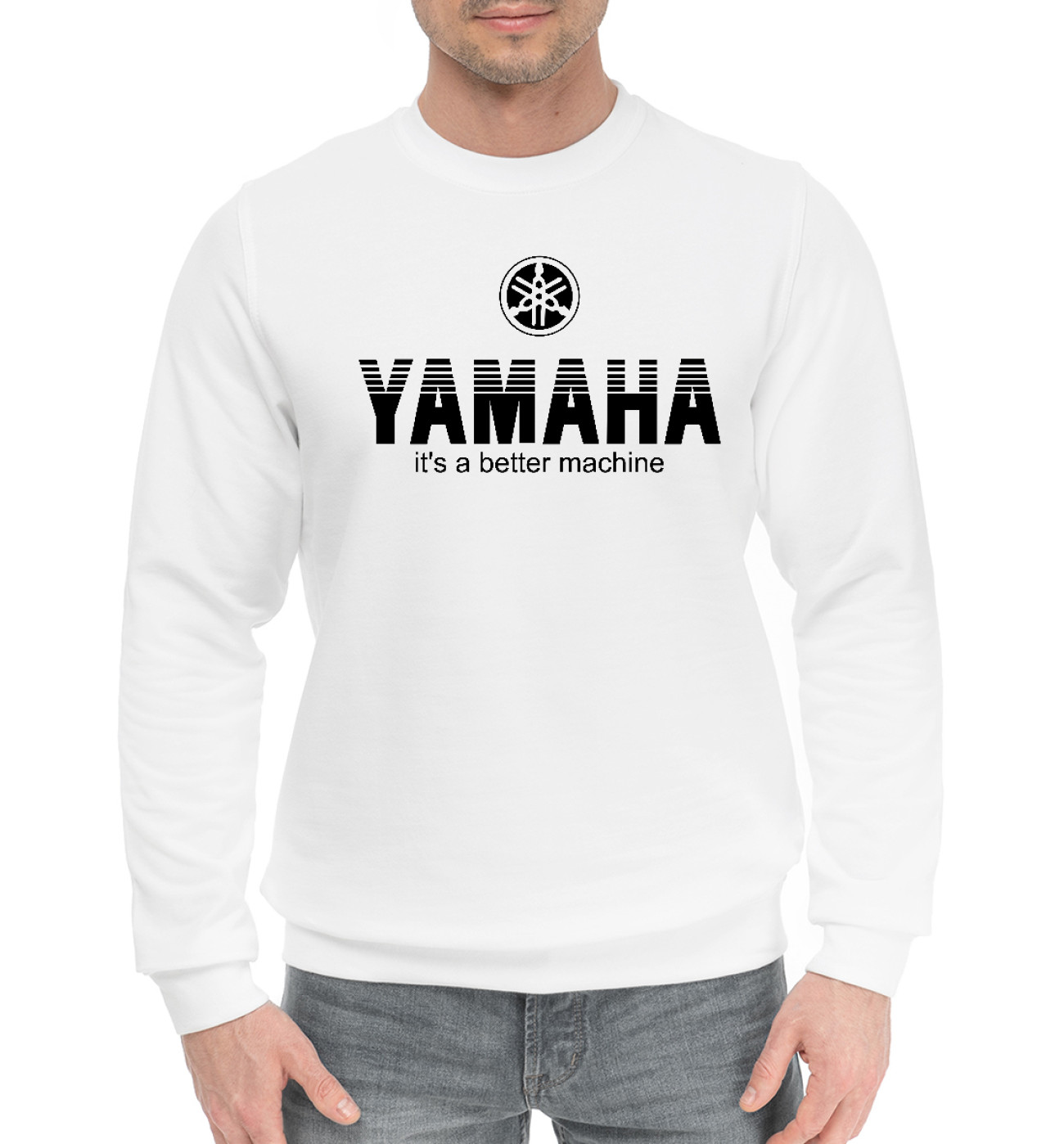 Мужской Хлопковый свитшот Yamaha, артикул: YAM-402820-hsw-2