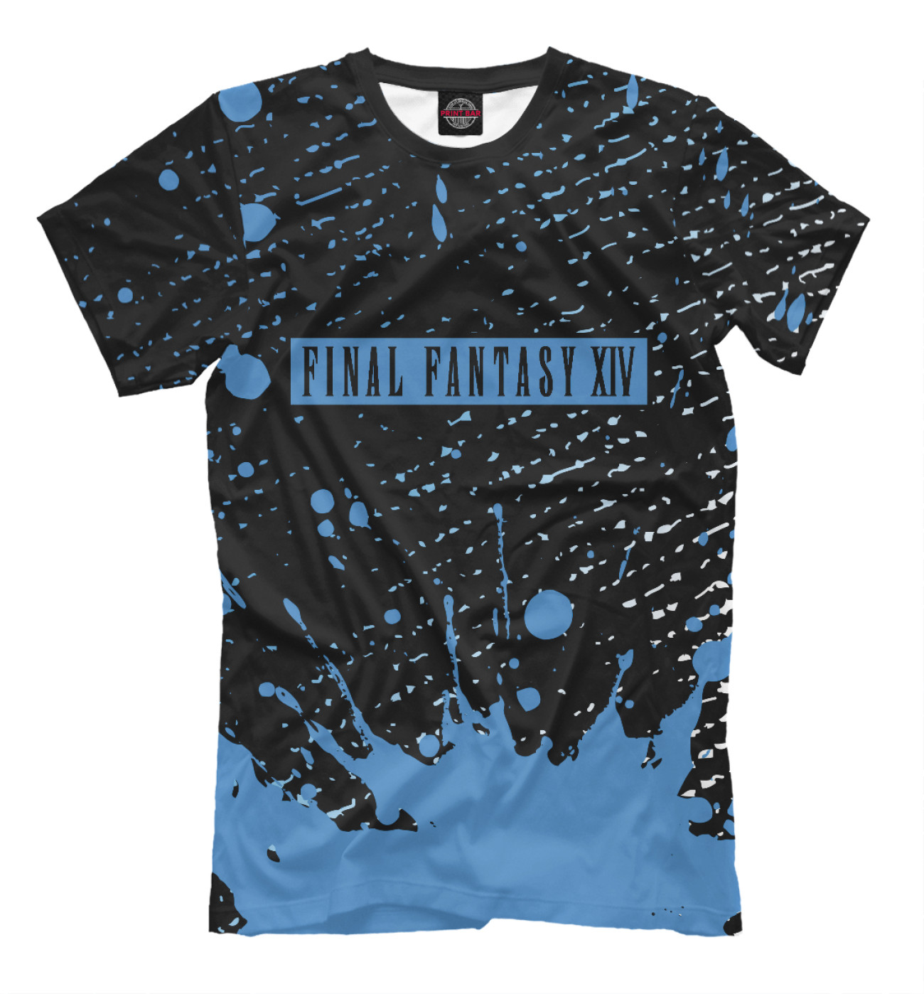 Мужская Футболка Final Fantasy XIV | Брызги, артикул: FLF-181123-fut-2