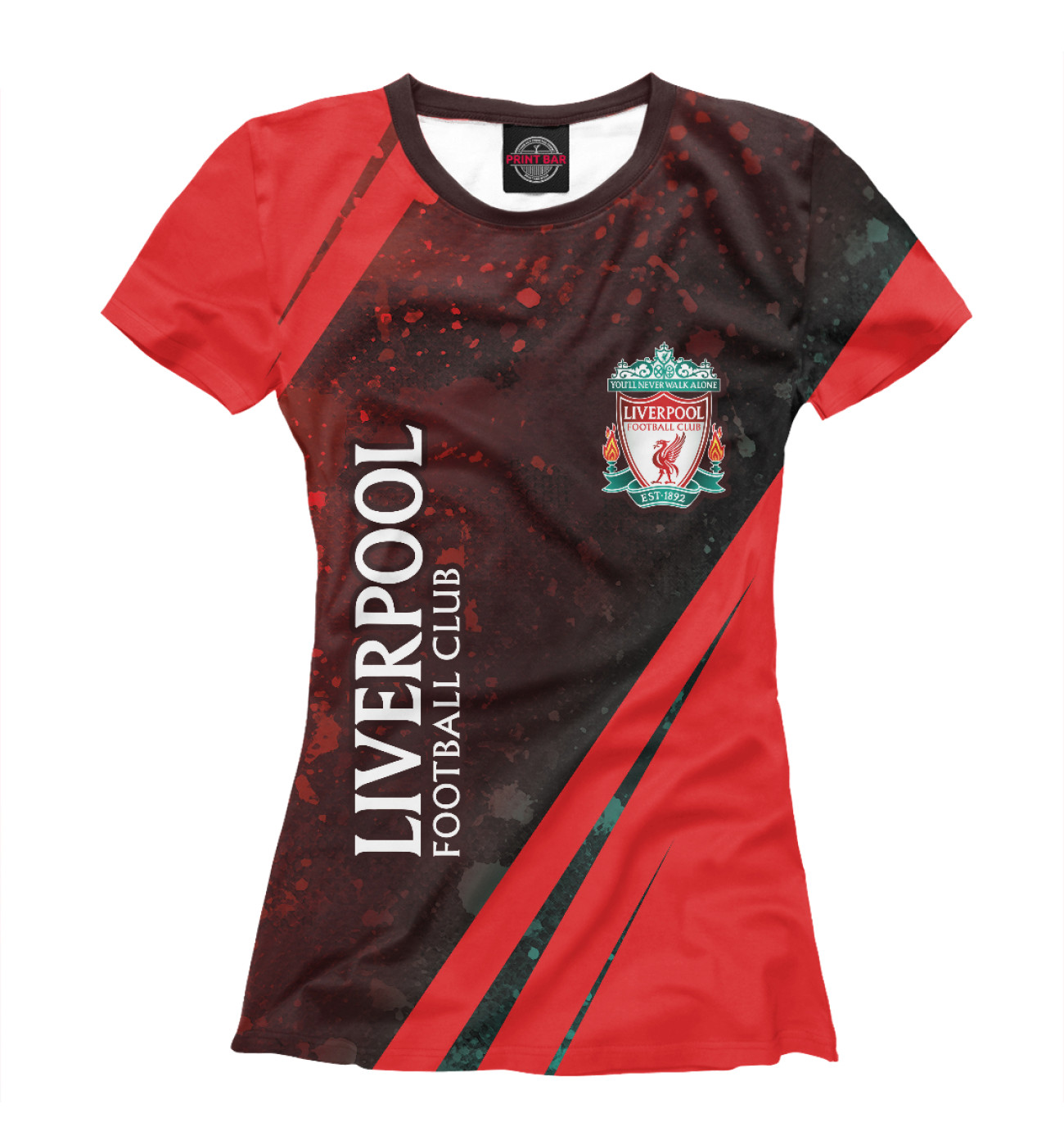 Женская Футболка Liverpool / Ливерпуль, артикул: LVP-850951-fut-1