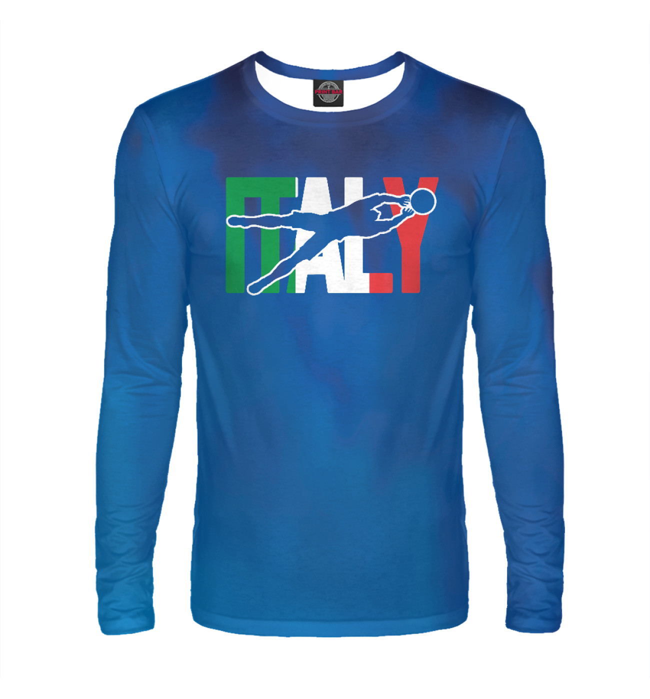 Мужской Лонгслив Italy Soccer, артикул: FTO-958717-lon-2