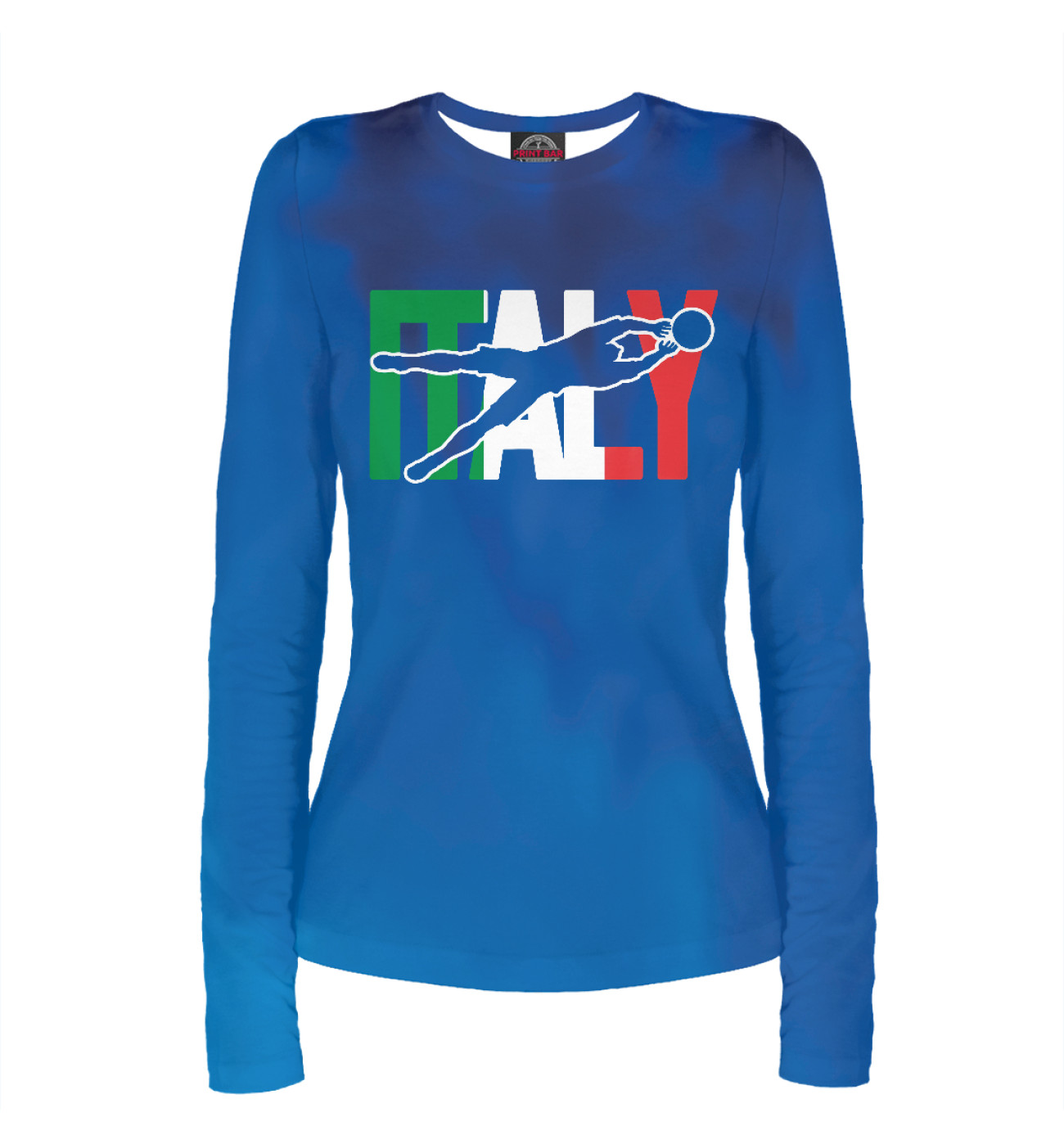 Женский Лонгслив Italy Soccer, артикул: FTO-958717-lon-1