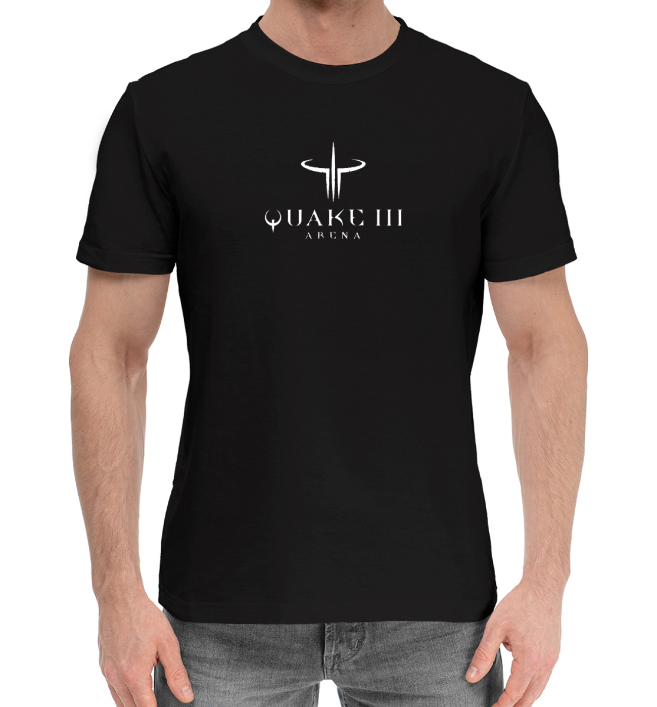 Мужская Хлопковая футболка Quake 3 Arena, артикул: RPG-681905-hfu-2