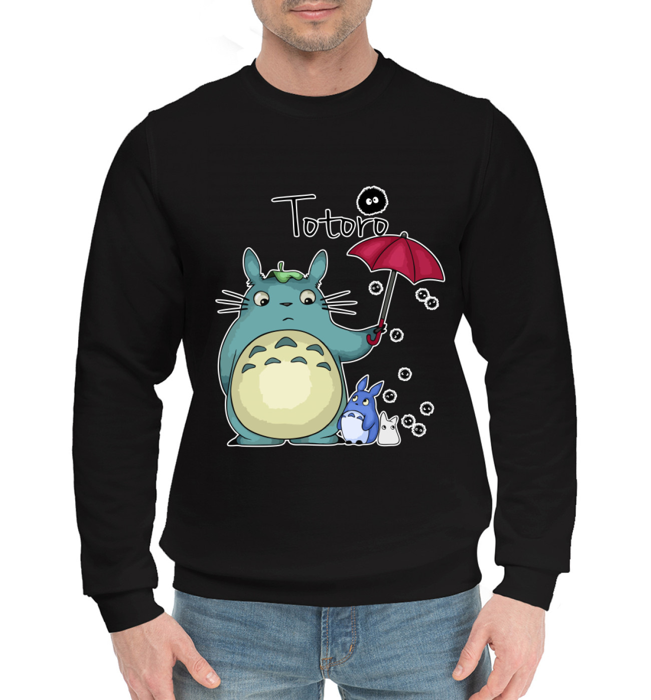 Мужской Хлопковый свитшот Totoro, артикул: SGH-671051-hsw-2