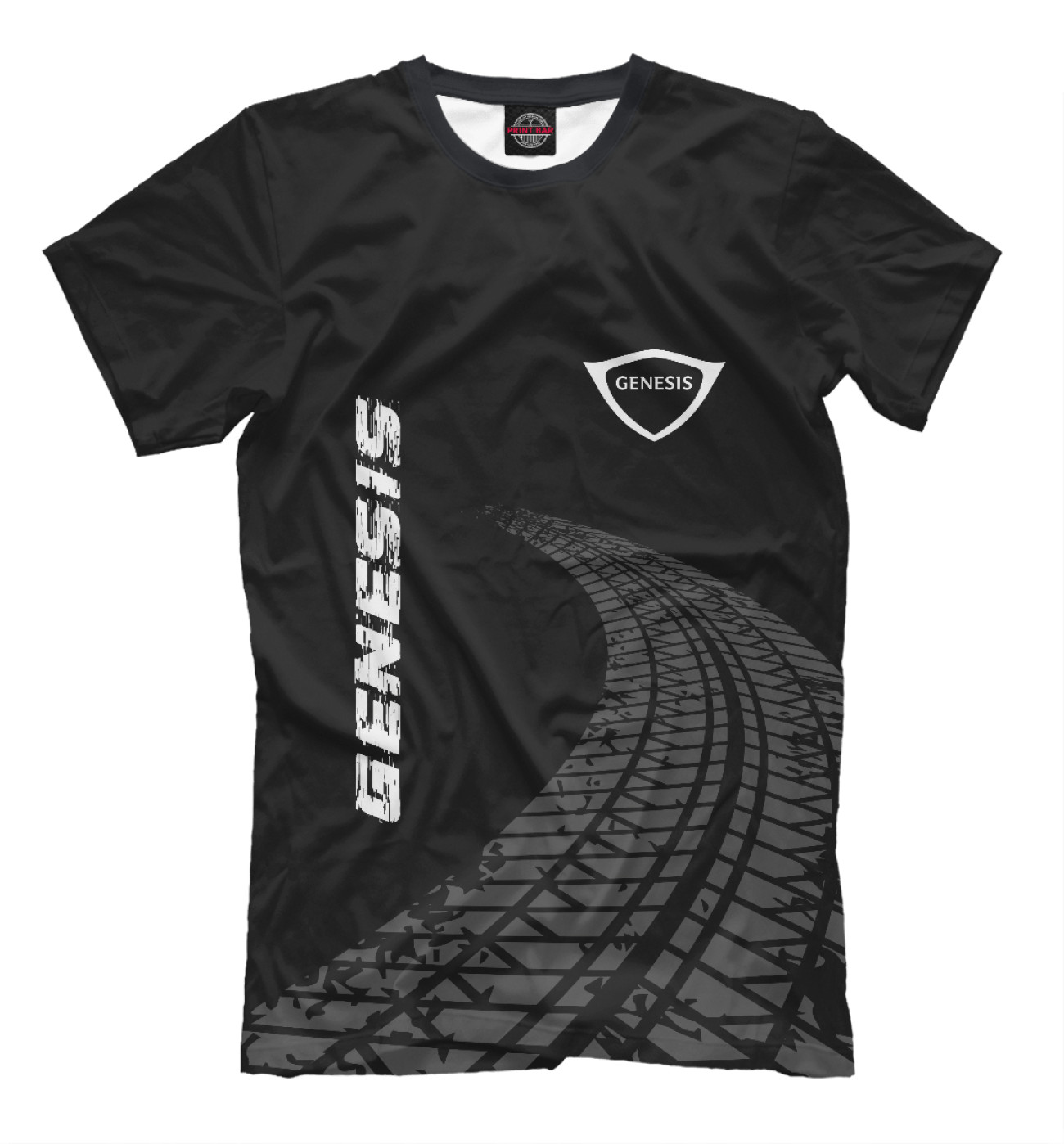 Мужская Футболка Genesis Speed Tires на темном, артикул: GNE-534230-fut-2