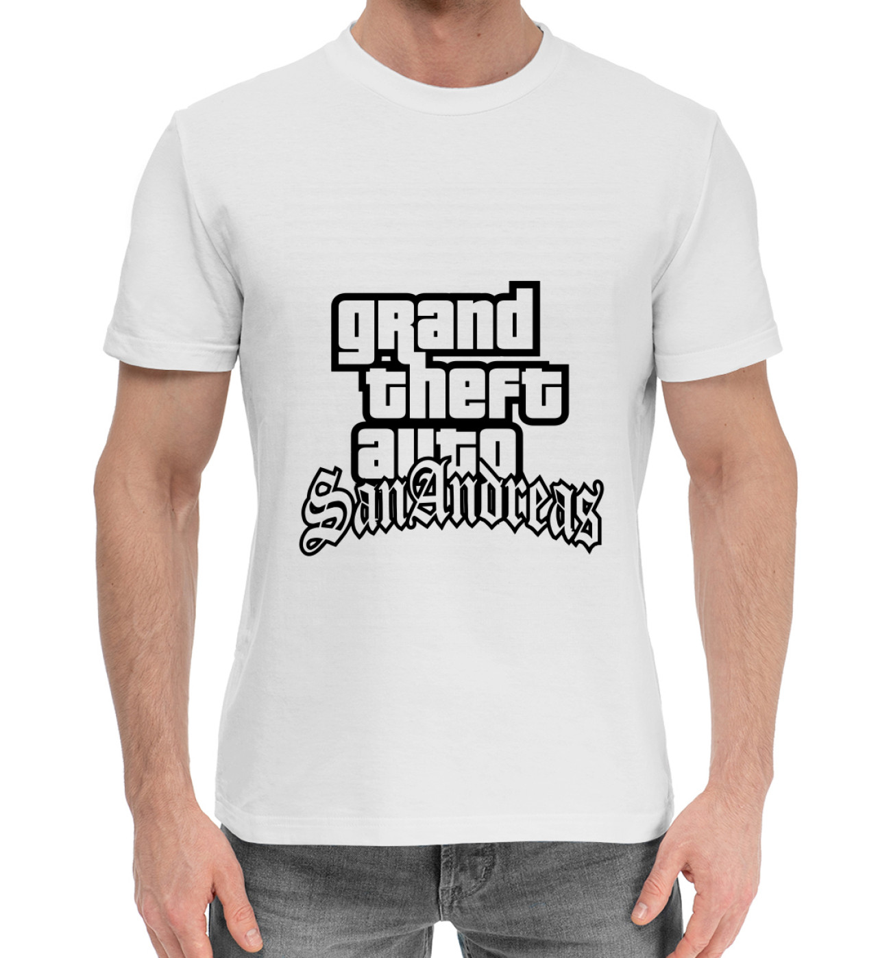Мужская Хлопковая футболка Rockstar Games, артикул: ROC-673779-hfu-2