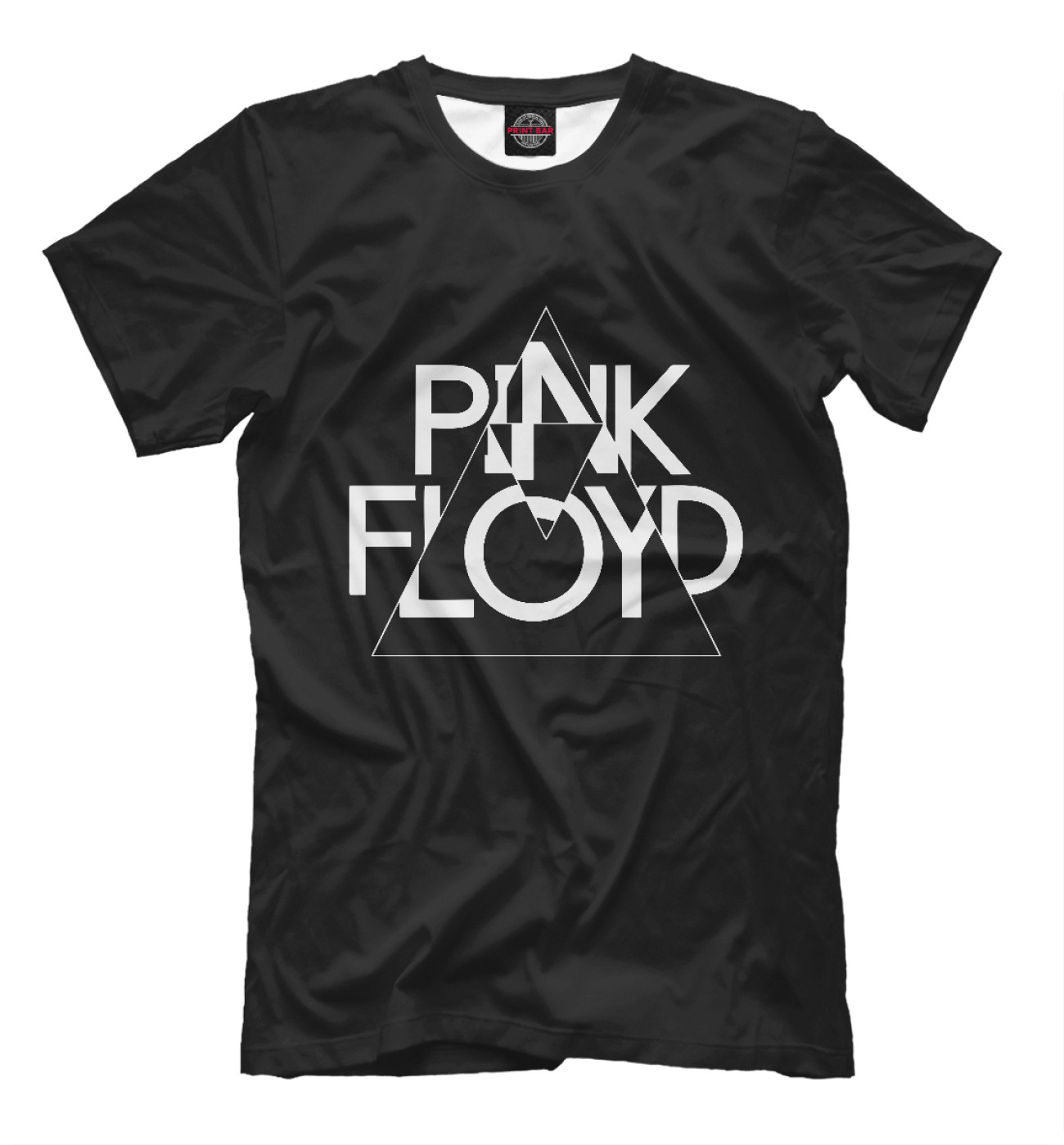 Мужская Футболка Pink Floyd белый логотип, артикул: PFL-249068-fut-2