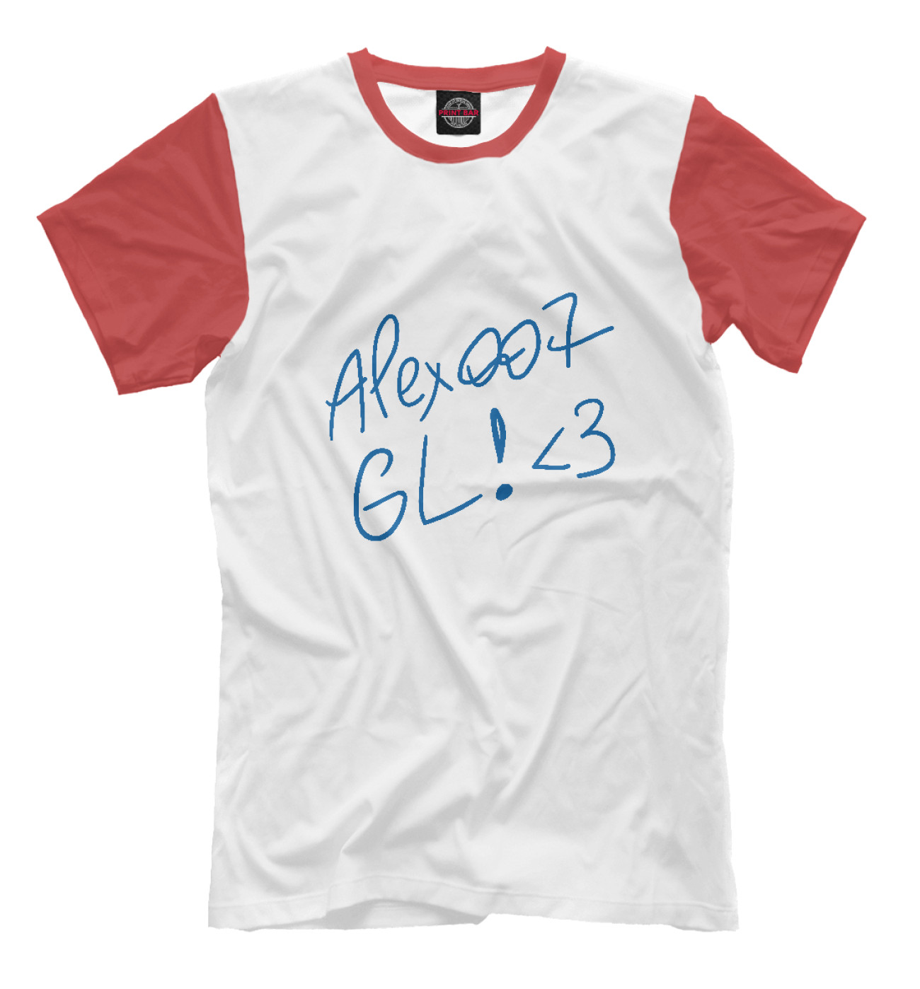 Мужская Футболка ALEX007: GL (red), артикул: CBS-369905-fut-2