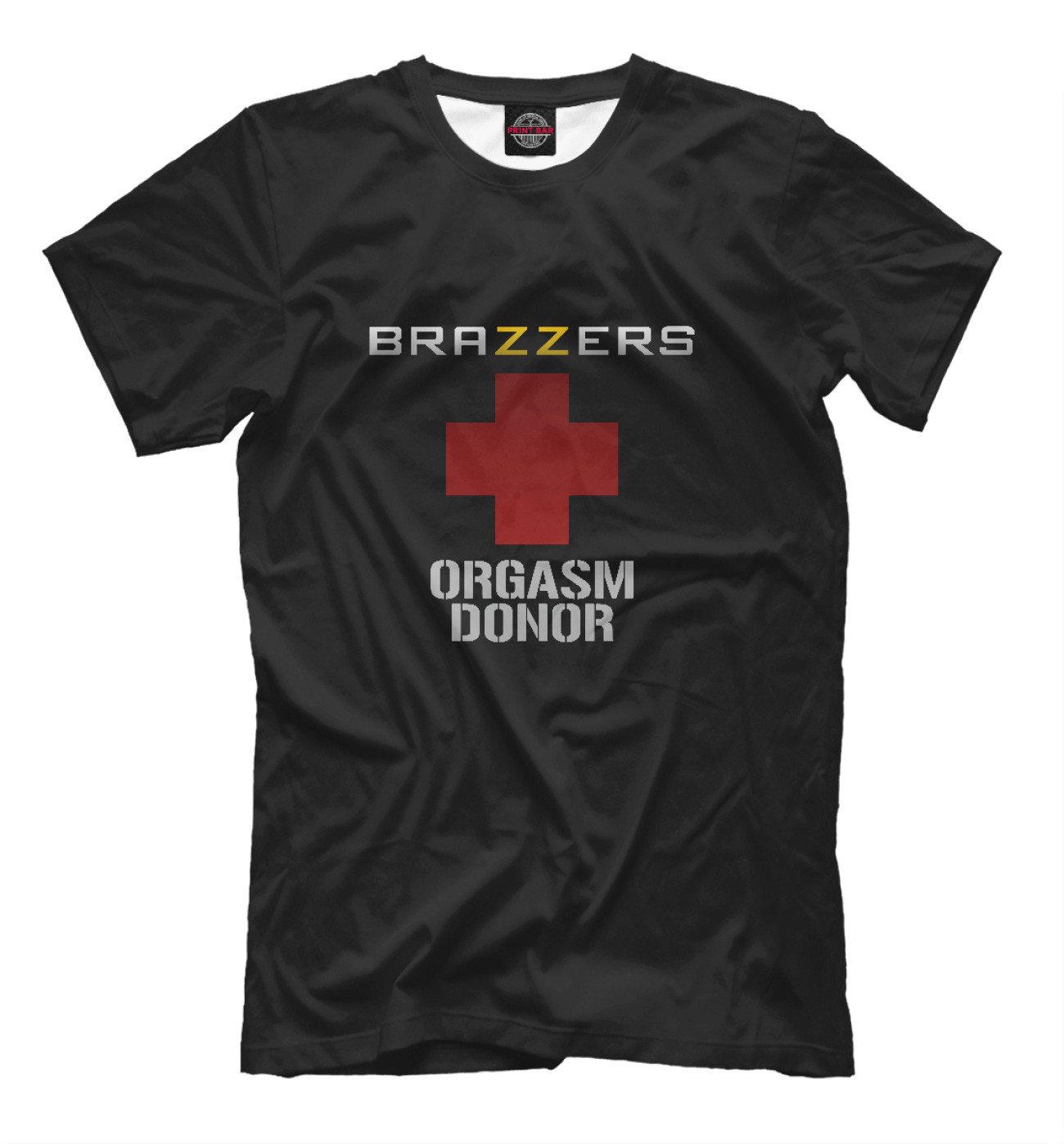Мужская Футболка Brazzers orgasm donor, артикул: BRZ-139586-fut-2