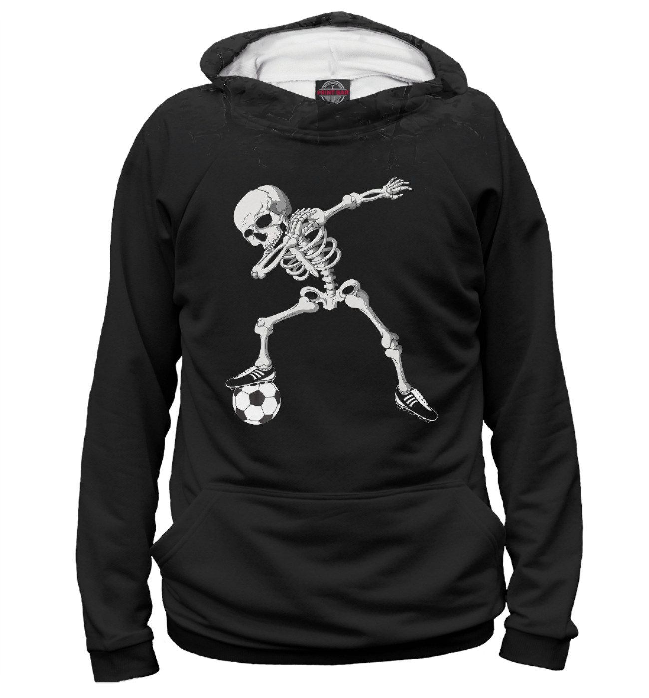 Женское Худи Dabbing Skeleton Soccer, артикул: FTO-979165-hud-1