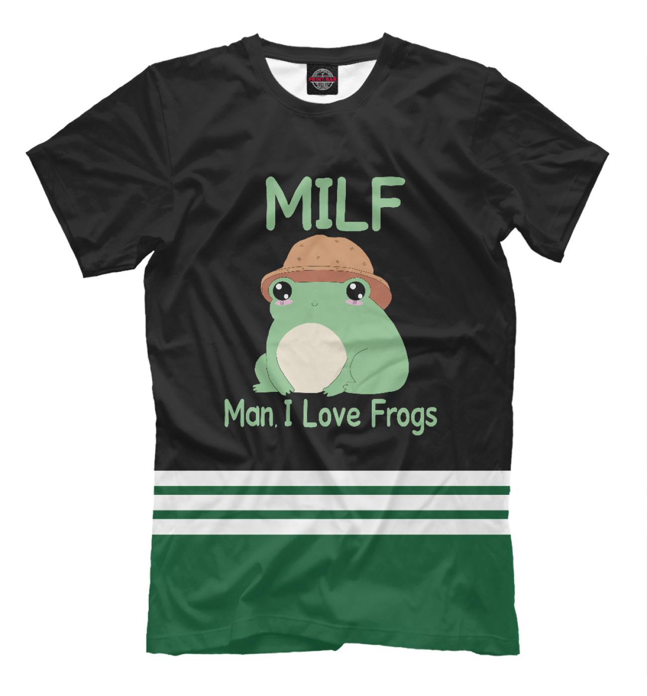Мужская Футболка Milf Man I love Frogs, артикул: FRO-650007-fut-2