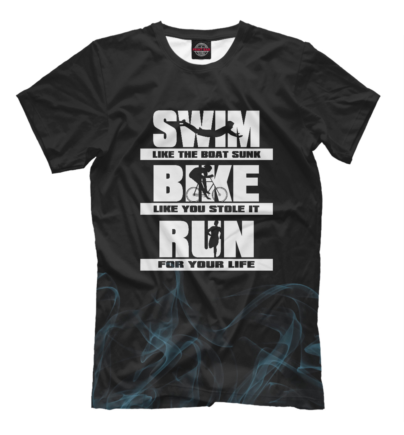 Мужская Футболка Swim Bike Run Triathlon, артикул: SRZ-520399-fut-2