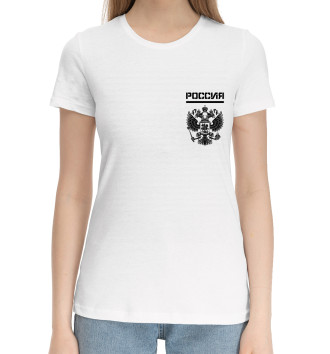 Хлопковая футболка Россия (двусторонняя)
