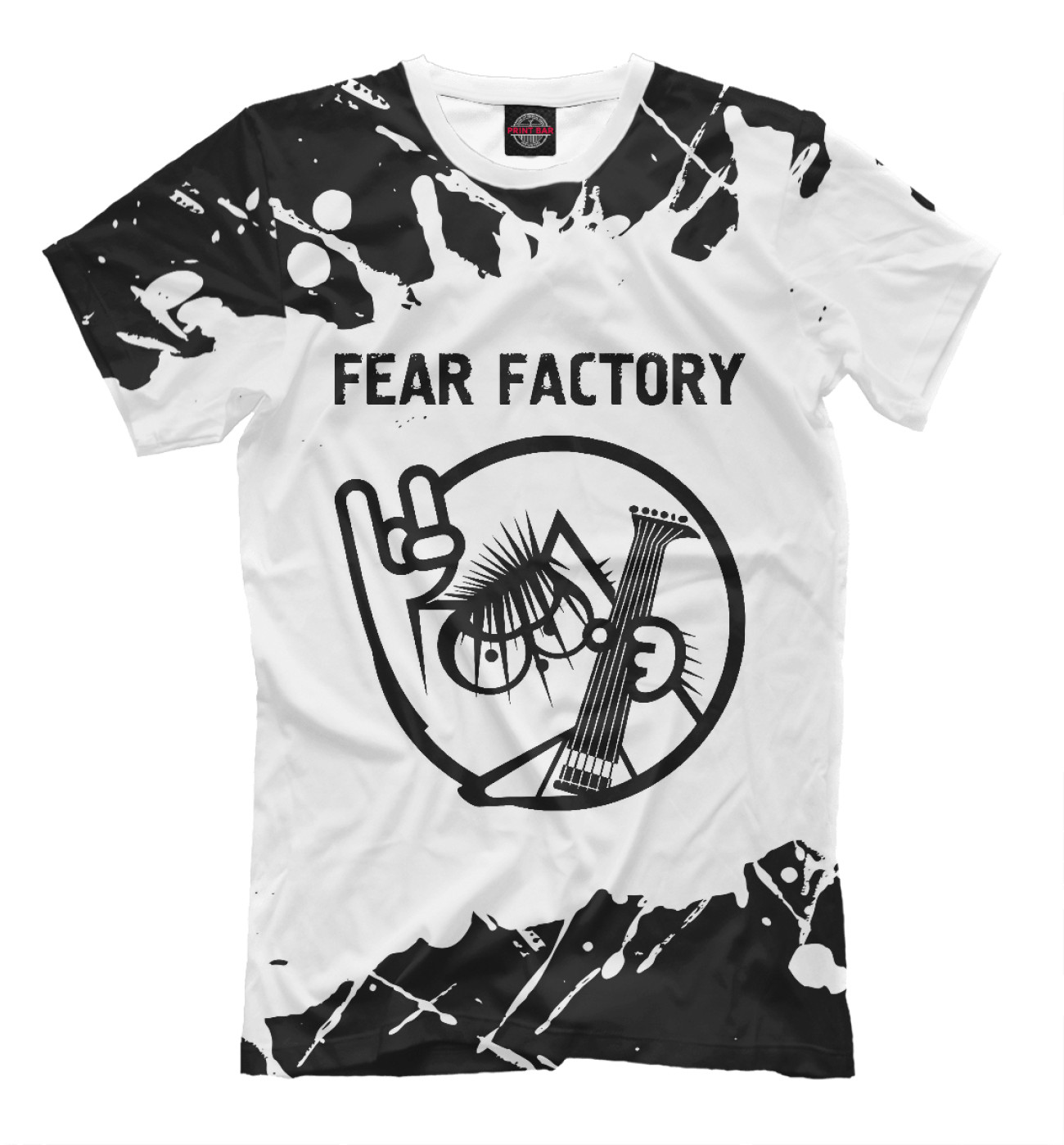 Мужская Футболка Fear Factory | Кот, артикул: FFC-552558-fut-2